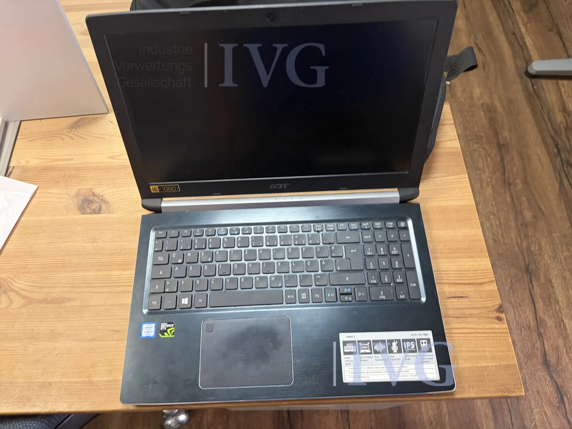 Notebook ACER Aspire 7